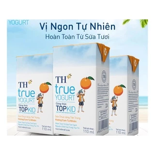 THÙNG 48HỘP 110ML SỮA CHUA UỐNG TH TOP KID CÁC VỊ