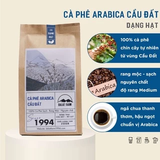 Cà Phê Arabica Cầu Đất Dalat Farm - Túi 250Gr (Dạng hạt)