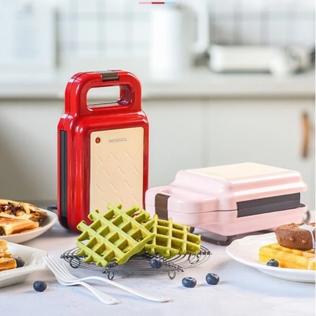 ( có Sẵn) [Hàng Chính Hãng] TORSOM Máy làm bánh sandwich waffle 2in1, chế biến đồ ăn nhanh cao cấp