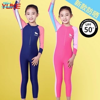 Hàng sẵn có Đồ bơi Hàn Quốc bé gái Phong cách bảo thủ Nhanh khô một mảnh áo tắm cho trẻ em Đồ bơi bé trai