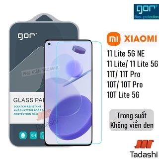 Kính Cường Lực Gor Xiaomi Mi 11 Lite 5G/ 11T/11T Pro, Mi 10 Lite/ Mi 10T/10T Pro/10T Lite 5G Trong Suốt 9H/2.5D Fullbox