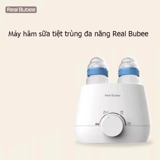 Máy hâm sữa, tiệt trùng bình sữa điện đôi Real Bubee kèm quà tặng