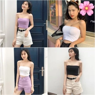 Áo croptop quây thun len tăm nữ - VIETCENTRE