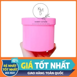 Hủ nhựa 500g đựng kem màu hồng