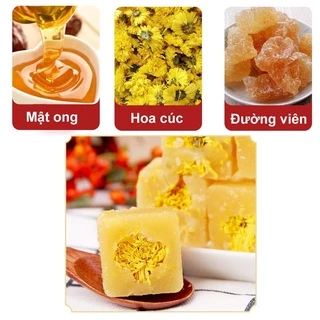 [ Lựa chọn cho sức khỏe ] Combo 500g Trà hoa cúc đường phèn mật ong thanh nhiệt giải độc tốt cho sức khỏe