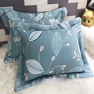 💖FREESHIP💖 Đôi Vỏ Gối Đầu Cotton Hàn Quốc Loại Dày Đẹp Có Lót Bông - Kích Thước 45cm x 65cm