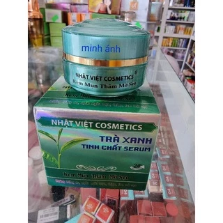 kem trà xanh tinh chất serum nhật việt mụn - thâm - mờ sẹo 10gr { chính hãng cty }