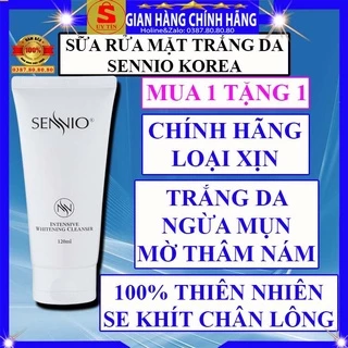 Sữa rửa mặt trắng da ngừa mụn rau củ quả tạo bọt thải độc chính hãng Sennio hàn quốc cho da dầu mụn nhờn khô nhạy cảm