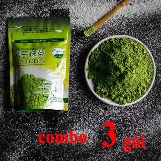 bột trà xanh matcha Nhật Bản Combo 3 gói tổng 150gram