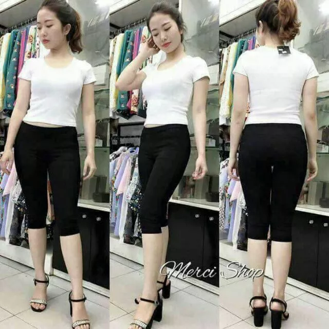 Quần legging lửng nâng mông Luperi