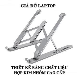 Giá đỡ laptop, thiết kế bằng hợp kim nhôm, hỗ trợ tản nhiệt, có thể gấp gọn, dễ dàng mang theo