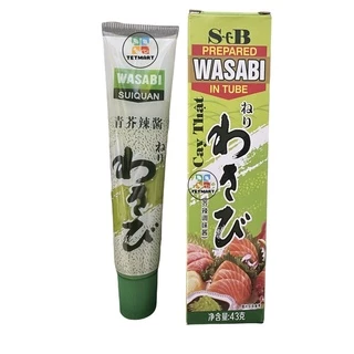 Mù tạt Wasabi S&B siêu cay nhập khẩu - 43gr