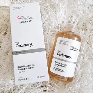 [Bill Sephora US] Nước hoa hồng tẩy tế bào da chết Toner AHA The Ordinary Glycolic Acid 7% Toning 240ml fullsize fullbox