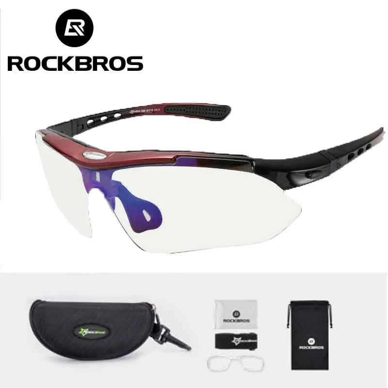 Kính Mát Đổi Màu ROCKBROS Chống UV400 Cho Hoạt Động Đạp Xe Thể Thao Ngoài Trời Một Cỡ Tiện Dụng