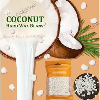 [Sáp cao cấp Coconut & trong suốt] Sáp wax lông nóng dạng hạt đậu sữa dừa coconut siêm bám lông, tặng que
