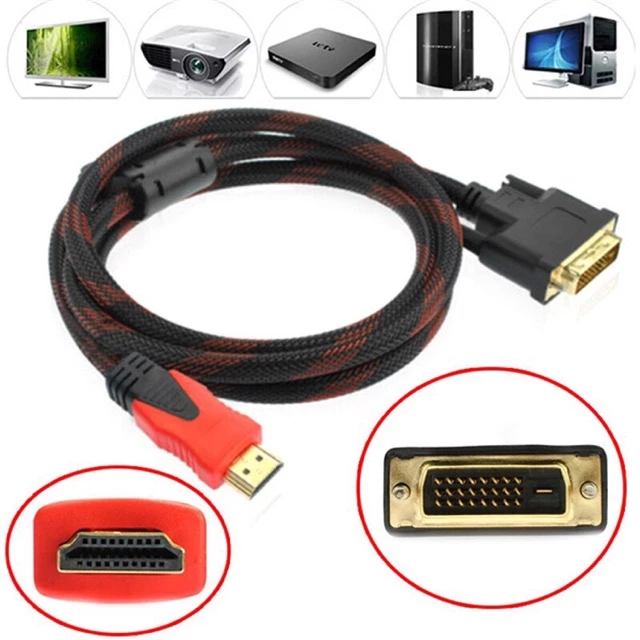 [Mã ELHACE giảm 4% đơn 300K] Cáp chuyển đổi Hdmi to dvi 1,5m