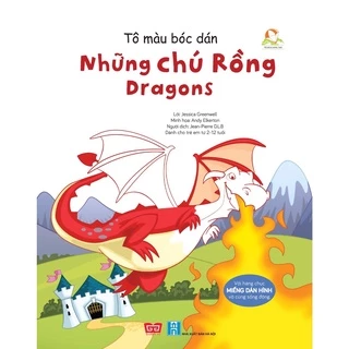 Sách - Tô màu bóc dán Những chú rồng - Dragons