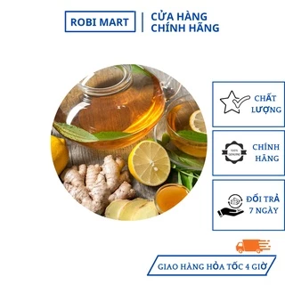 Trà chanh sả gừng Robimart hũ 110gr giảm cân thanh lọc cơ thể - Hàng chính hãng