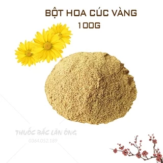 Bột hoa cúc vàng nguyên chất 100g (Bột hoa cúc an thần, ngủ ngon, thanh lọc cơ thể)