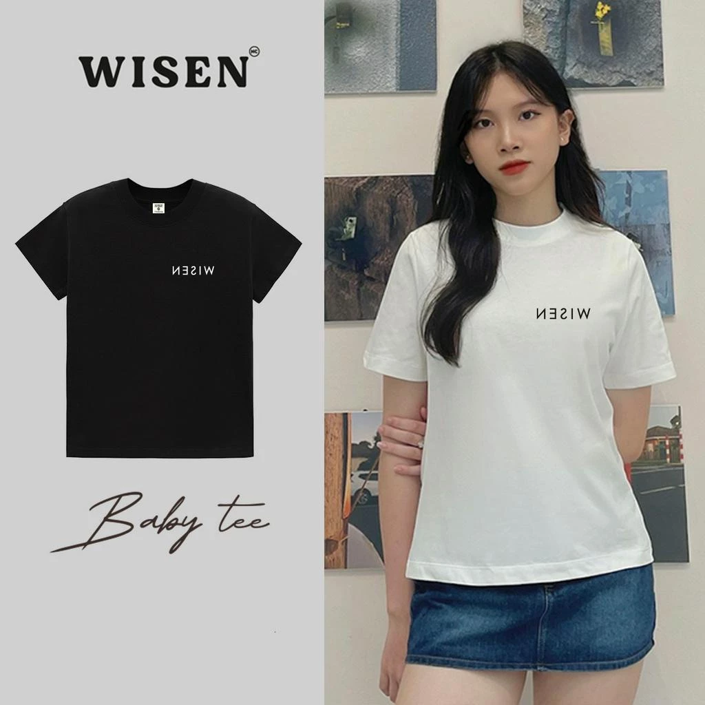 Áo Thun Baby Tee WISEN Phông Unisex Local Brand 100% Cotton Cao Cấp 2 Chiều Mẫu BASIC