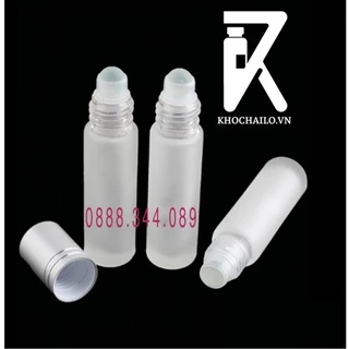 Chai bi lăn mờ nắp bạc 10ml