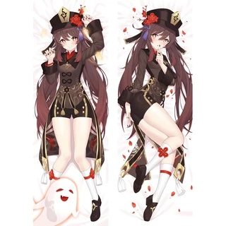 Vỏ Gối In Hình Game Genshin Impact Hutao Dakimakura 60x180cm