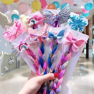 Dây buộc tóc KIDSBOWS trang trí tóc giả đính kim tuyến lấp lánh nhiều màu sắc thời trang