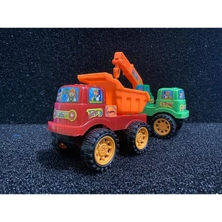 Đồ chơi mô hình cho bé xe tải nhỏ chở đá cát, chạy đà cót chi tiết bền và đẹp dành cho bé yêu.
