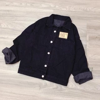 áo khoác jean nữ màu đen A577