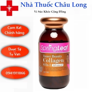 Viên COLLAGEN SPRING LEAF INNER BEAUTY COLLAGEN 6-IN-1, hộp 180 viên - 6in1 hiệu quả căng da , sáng da