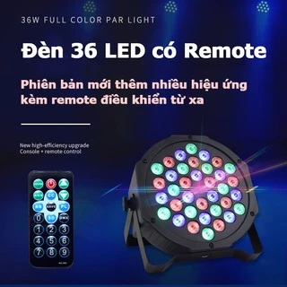 Đèn led sân khấu Flat Par Light 36 Led có remote điều khiển từ xa cảm ứng âm thanh