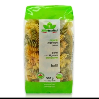 Nui xoắn rau củ hữu cơ Bioitalia 500g