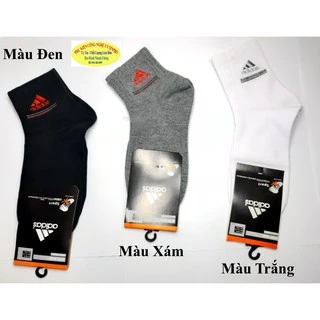 TẤT VỚ NAM CỔ TRUNG Thêu chữ ADIDAS trên cổ vớ Chất liệu thun cotton Cao cấp Dày Êm Thấm hút mồ hôi Nhãn hiệu SPORT SOCK