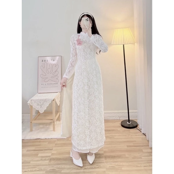 Áo dài  LINSTORE Thiết Kế Thanh Lịch Nữ Tính