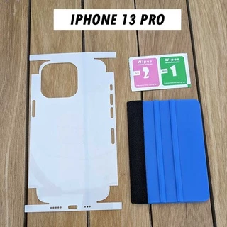 Dán siêu dính PPF chống xước iPhone 13 Pro( Kèm gạt xanh hỗ trợ dán)