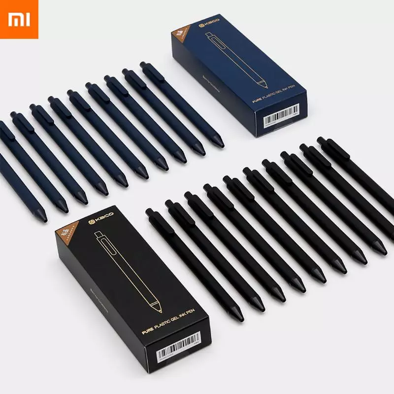 Hộp 10 bút bi Xiaomi KACO 0.5mm chất lượng cao Black ink