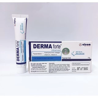 DERMA FORTE ADVANCED Gel mụn trứng cá, Ngừa Thâm, Mờ Sẹo 15g