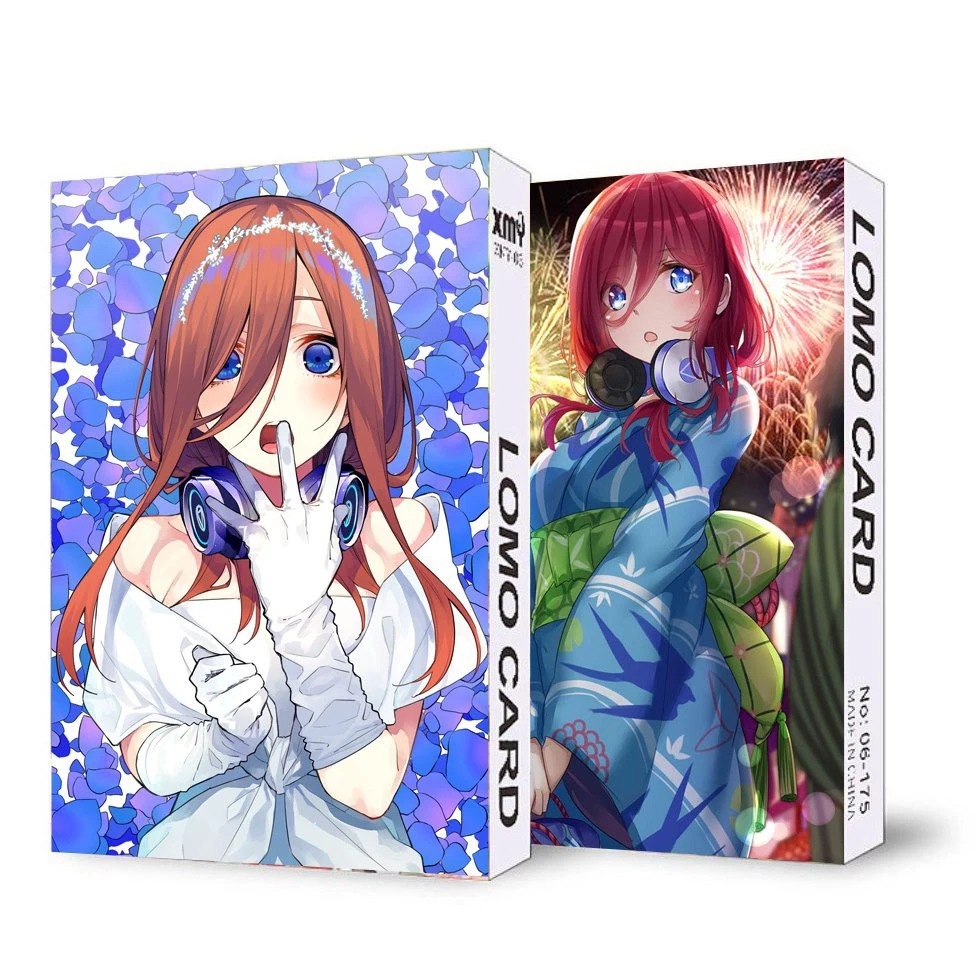 ( không kèm hộp ) Ảnh lomo IN HÌNH nhân vật GOTOUBUN NO HANAYOME Nhà Có Năm Nàng Dâu anime chibi 30 tấm