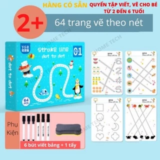 Tập tô vẽ thông minh xóa được - Giáo dục toàn diện Montessori