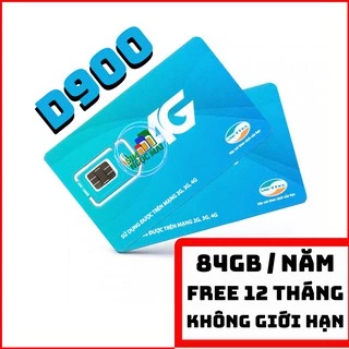 [FREESHIP 50K]Sim 4G Viettel D900 D500 Trọn Gói 1 Năm Không Nạp Tiền