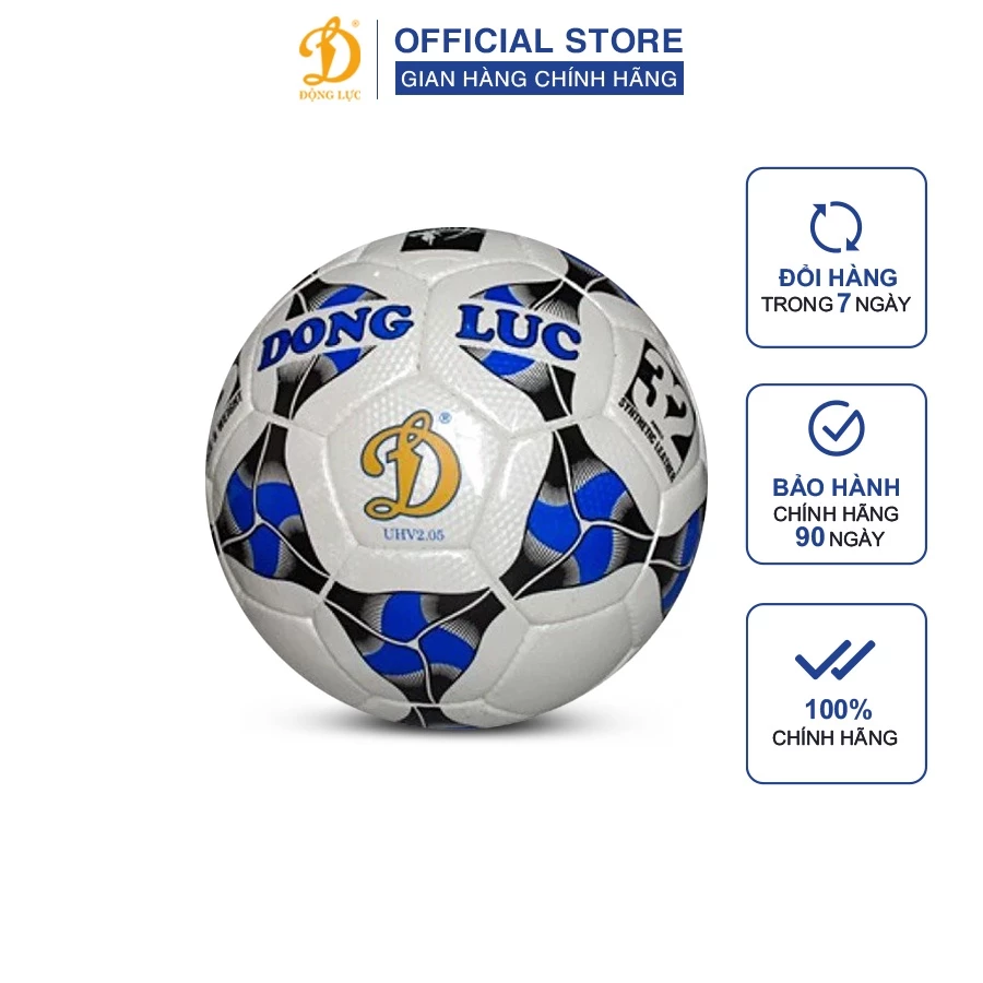 Quả bóng đá Động Lực UHV 2.05 size 4, banh đá động lực số 4 chất liệu da PU cao cấp