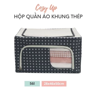 TÚI ĐỰNG QUẦN ÁO KHUNG THÉP 56L- LIVING BOX 56L