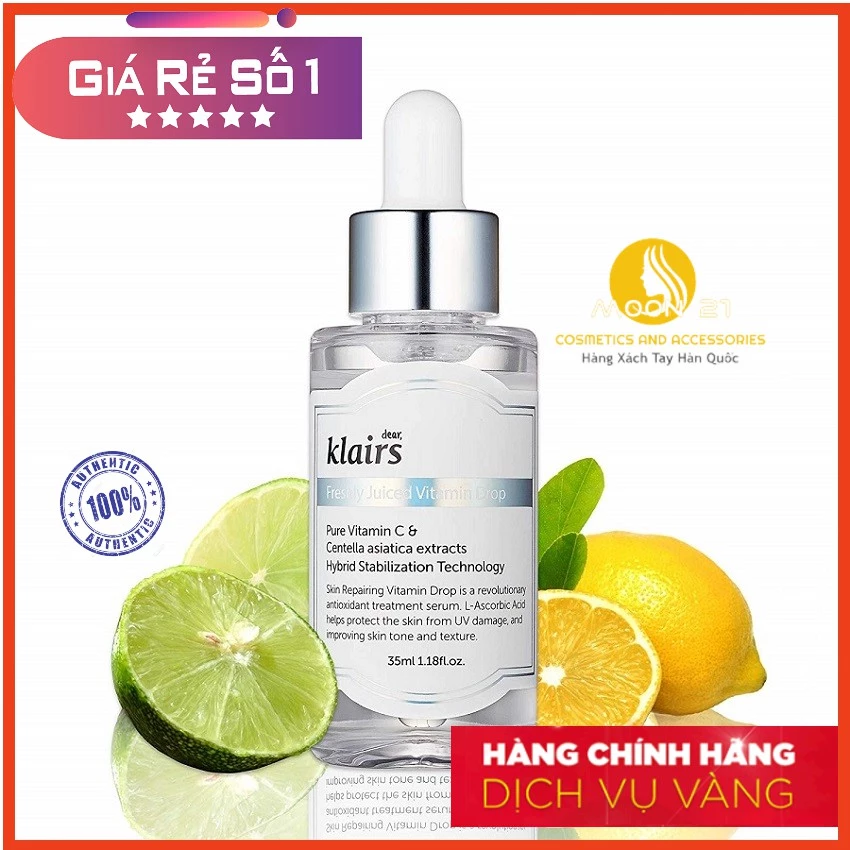 [CHÍNH HÃNG] Klairs Freshly Juiced Vitamin Drop Serum Tinh Chất Trắng Da 35ml