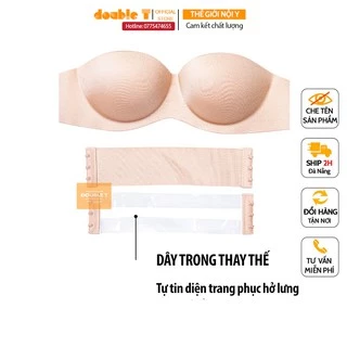 Áo Ngực Không Dây Double T Cúp Ngang Quây Ngang Bralette