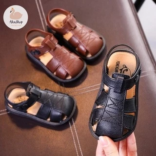 Form nhỏ Dép sandal quai hậu quai cài cúc cho bé trai bé K089