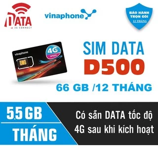 SIM D500 < D219 >( Miễn phí 1 năm vào mạng 4G Tốc Độ Cao 5GB/1Tháng ) Có Video Kèm Test Tốc Độ 4G Băng Thông 12 Tháng