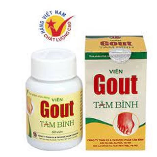 Viên Gout Tâm Bình Ngừa & Giảm Bệnh Gout, Đau Khớp 60 Viên GUT TAM BINH GOUT TAM BINH