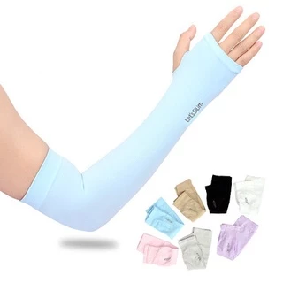 Găng tay chống nắng chống tia UV loại dài xỏ ngón thế hệ mới Let’s Slim No.100024
