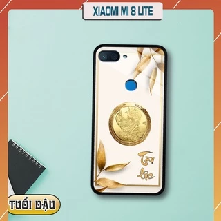 Ốp lưng kính 3D 12 con giáp - Xiaomi Mi 8 Lite