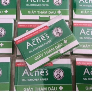 Giấy thấm dầu Acnes - gói 50 tờ kiểm soát nhờn giúp ngăn ngừa mụn